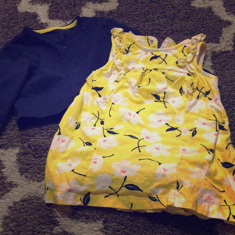 Carters 18mo dress with matching cardigan!
